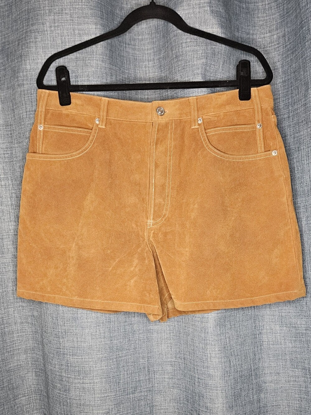 NWT Free People We The Free Tippi Vegan Suede Shorts Dark Honey 32